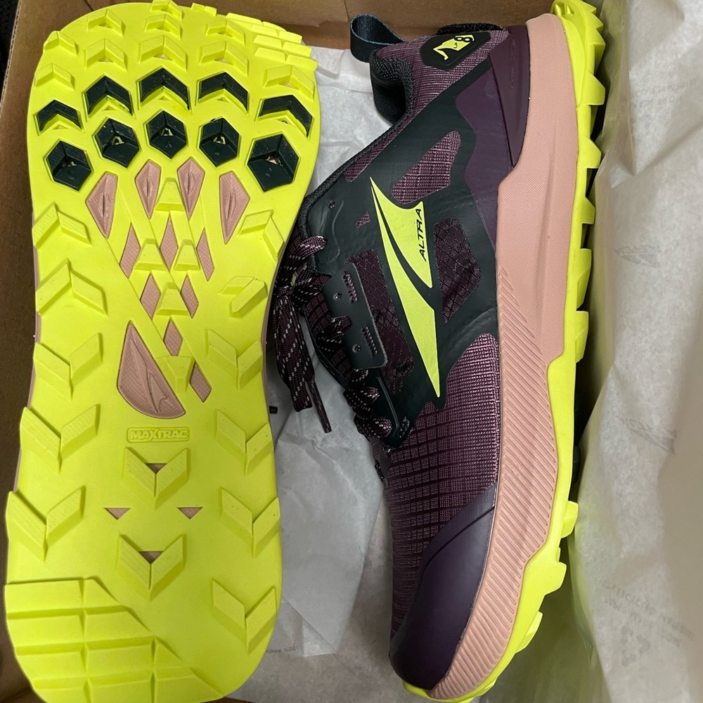 Altra Trail Shoes in Plum and Lime